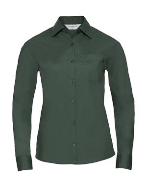 Blúzka s dlhými rukávmi Poplin , 540 Bottle Green