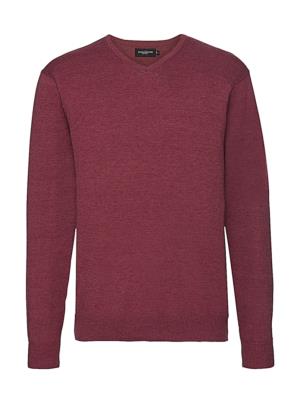 Sveter s výstrihom do V, 431 Cranberry Marl