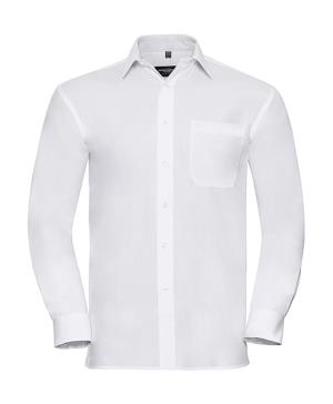 Košeľa Poplin s dlhými rukávmi Sirvex, 000 White