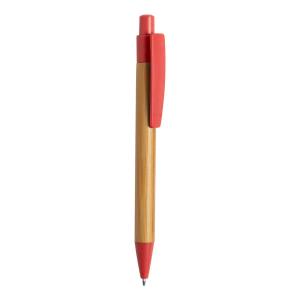 Bambusové guľôčkové pero Sydor, Červená