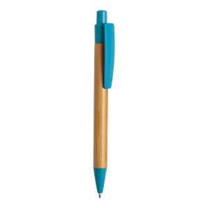 Bambusové guľôčkové pero Sydor, modrá