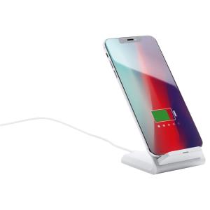 Stojanček na mobil s bezdrôtovou nabíjačkou Tarmix, Biela
