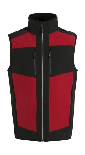 Softshellová vesta  E-Volve, 451 Classic Red/Black
