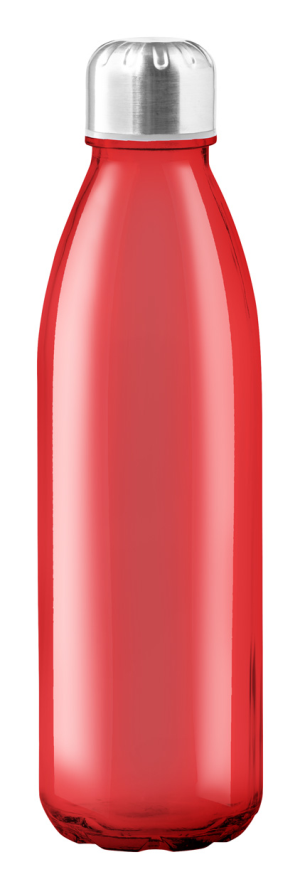 Sklenená športová fľaša Sunsox, Červená