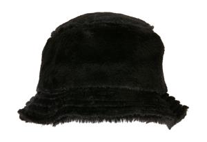 Klobúk Fake Fur Bucket, 101 Black