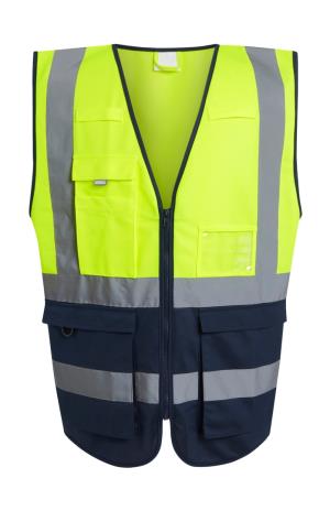 Bezpečnostná Vesta Pro Hi-Vis Executive, 653 Yellow/Navy