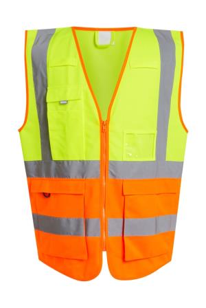 Bezpečnostná Vesta Pro Hi-Vis Executive, 655 Yellow/Orange