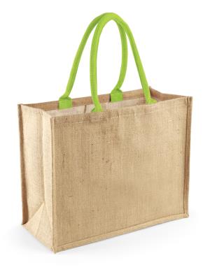 Nákupná taška  Classic, 058 Natural/Lime Green
