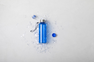 RPET športová fľaša Lecit, modrá (4)