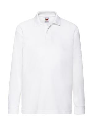 Detská polokošeľa s dlhým rukávom 65/35, 000 White