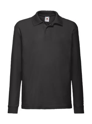 Detská polokošeľa s dlhým rukávom 65/35, 101 Black
