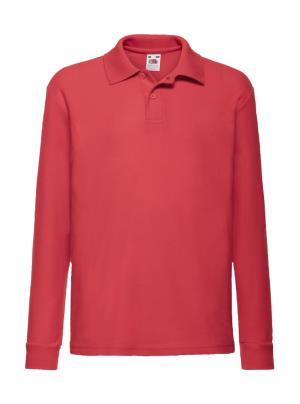 Detská polokošeľa s dlhým rukávom 65/35, 400 Red