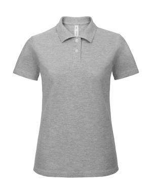 Dámska polokošeľa Pique ID.001/women, 123 Heather Grey