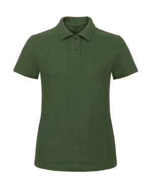 Dámska polokošeľa Pique ID.001/women, 540 Bottle Green