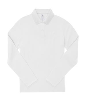 Dámska polokošeľa s dlhými rukávmi My Polo 210, 000 White