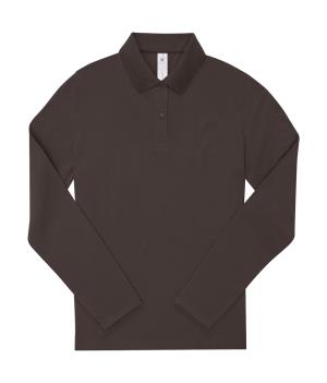 Dámska polokošeľa s dlhými rukávmi My Polo 210, 706 Roasted Coffee