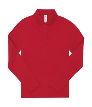Dámska polokošeľa s dlhými rukávmi My Polo 180 LS, 400 Red