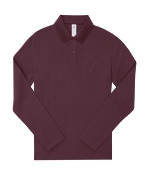 Dámska polokošeľa s dlhými rukávmi My Polo 180 LS, 448 Burgundy