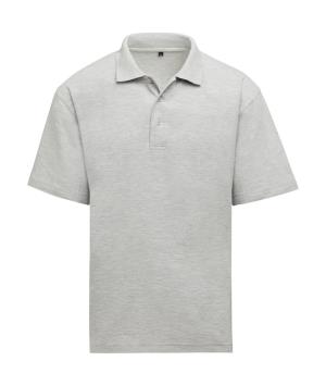 Unisex polokošeľa, 123 Heather Grey