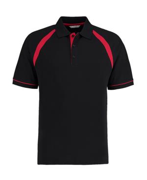 Polokošeľa pánska Oak Hill, 157 Black/Bright Red