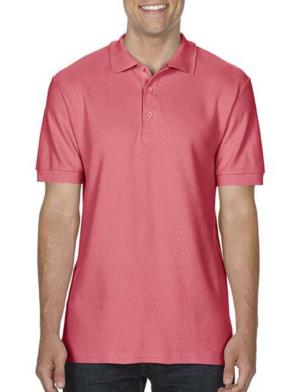 Pánska polokošeľa  Double Piqué , 417 Coral Silk