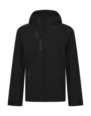 Pánska Softshellová Bunda Repeller Lined Hooded, 101 Black