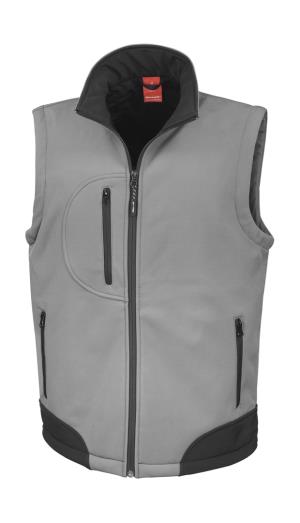 Pánska vesta  Softshell, 110 Workguard Grey/Black