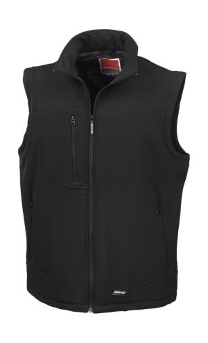 Pánska vesta  Softshell, 177 Black/Black