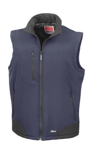 Pánska vesta  Softshell, 240 Navy/Black