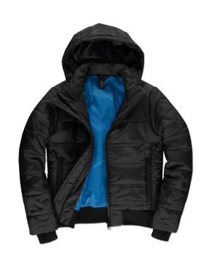 Dámska bunda s kapucňou Superhood, 155 Black/Cobalt Blue