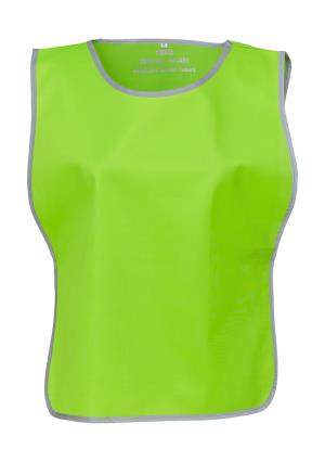 Reflexná vesta s lemovaním Fluo , 521 Lime