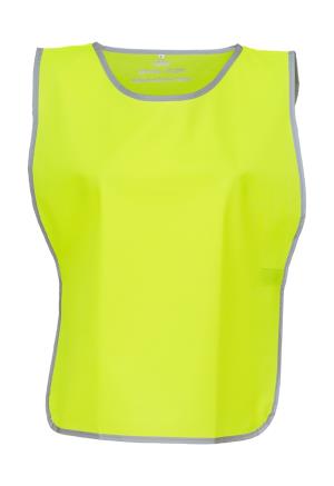 Reflexná vesta s lemovaním Fluo , 605 Fluo Yellow