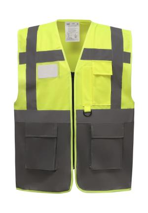 Reflexná vesta  Fluo EXEC, 651 Fluo Yellow/Grey