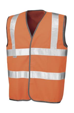 Reflexná Bezpečnostná Vesta Safety Hi-Vis, 405 Fluorescent Orange