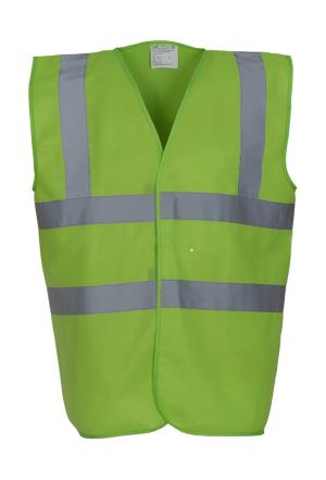 Bezpečnostná vesta s reflexnými popruhmi, 521 Lime