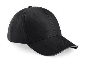 6 panelová šiltovka Athleisure, 159 Black/Graphite Grey