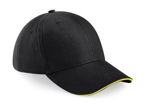 6 panelová šiltovka Athleisure, 168 Black/Yellow