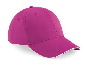 6 panelová šiltovka Athleisure, 470 Fuchsia/White