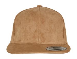 6-panelová šiltovka Snapback so vzhľadom semišovej kože, 731 Khaki