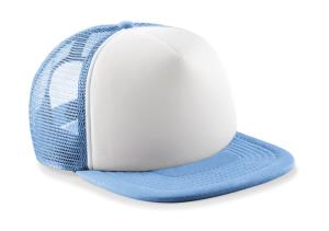 5 panelová šiltovka pre deti Vintage sublim, 352 Sky Blue/White
