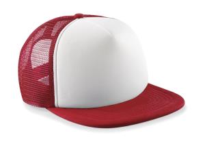5 panelová šiltovka pre deti Vintage sublim, 455 Classic Red/White