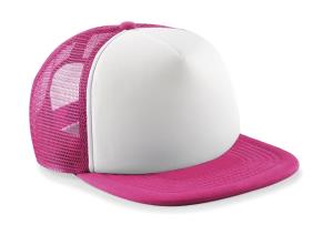 5 panelová šiltovka pre deti Vintage sublim, 470 Fuchsia/White
