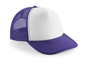 5 panelová šiltovka sieťovaná Vintage, 375 Purple/White