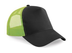 5 panelová šiltovka so sieťkou Best, 157 Black/Lime Green