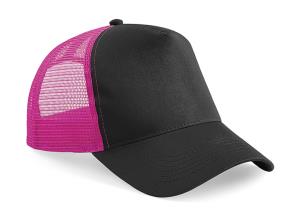 5 panelová šiltovka so sieťkou Best, 170 Black/Fuchsia