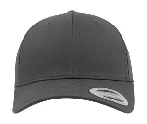 6-panelová šiltovka Curved Classic, 130 Charcoal