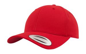 6-panelová šiltovka Curved Classic, 400 Red