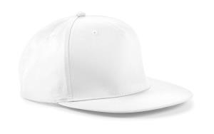 5 panelová šiltovka s rovným šiltom Rapper, 000 White