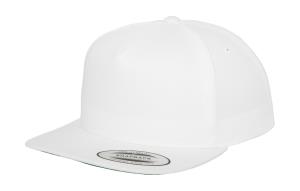 5-panelová šiltovka Snapback Classic Bar, 000 White