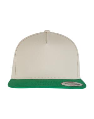 5-panelová šiltovka Snapback Classic Bar, 070 Beige/Green
